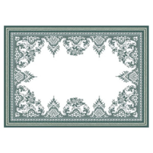 Gien Les Depareillees Набор из 2-х сервировочных салфеток, размеры: 54х38 см, цвет - белый, зеленый