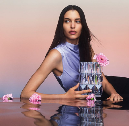 Baccarat Louxor Хрустальная ваза, размеры: 15,1 х 9,6 х 20,7h см, цвет - прозрачный