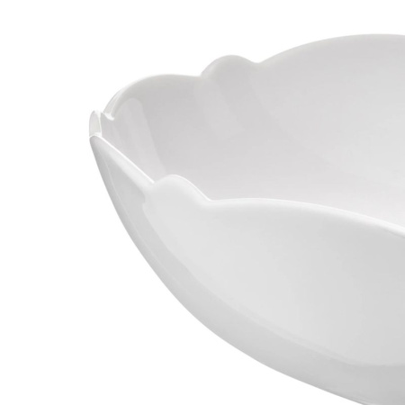 Alessi Dressed Фарфоровый салатник, объем - 2,9 л, размеры: 29,5х29,5х7h см, цвет - белый