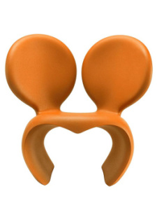 Qeeboo Don't F**k with the mouse Уличное кресло, размеры: 90x66x85 см, цвет - оранжевый