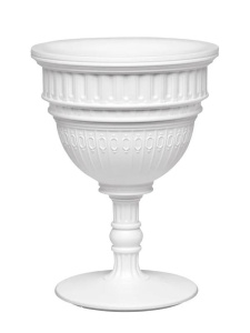 Qeeboo Capitol Кашпо для цветов, размеры: 44x44x60h см, цвет - белый матовый