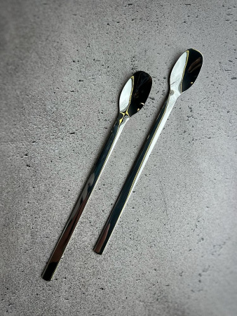 Degrenne Mirage Mirror Набор из 4 коктейльных ложек, длина - 19 см, хром