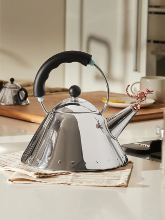 Alessi Kettle Чайник для газовой или индукционной плиты, объем - 2 л, цвет - зеркальная сталь