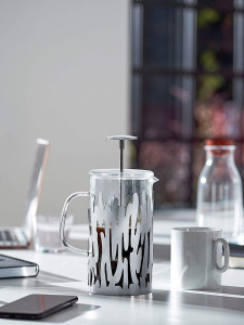 Alessi Barkoffee Заварочный чайник или кофейник с прессом, объем - 720 мл, цвет - полированная сталь