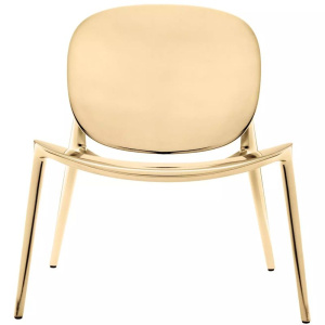 Kartell BE BOP Кресло, 69x62x75 см, золотой блестящий
