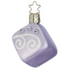 Inge Glas Стеклянная елочная игрушка Лавандовая конфета, размер - 6 см, сиреневый