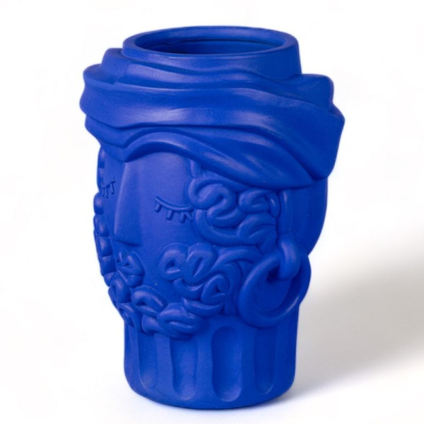 Seletti Man Декоративная ваза, размеры: 24x22х32h см, цвет - синий