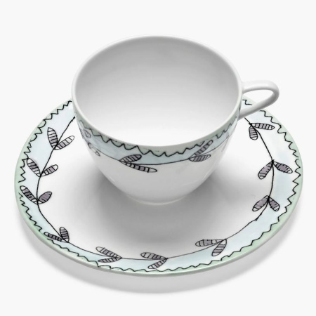 Serax Marni Midnight Flowers Набор из 2-х кофейных пар с рисунком Blossom Milk MF, объем - 200 мл