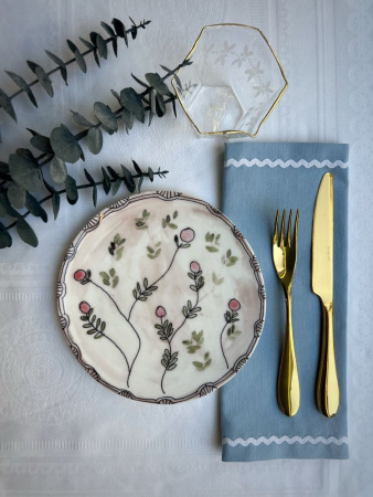 Serax Marni Midnight Flowers Набор из 2-х тарелок для завтрака с рисунком Mirtillo Nude MF, 20 см