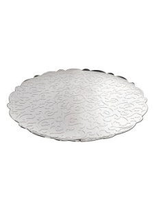 Alessi Dressed Металлический поднос с фактурным узором, диаметр - 35 см, нержавеющая сталь