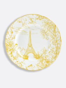 Bernardaud Tout Paris Десертная тарелка, диаметр - 21 см, цвет - белый, желтый