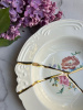 Seletti Kintsugi Суповая тарелка, диаметр - 22 см, цвет - белый, красный, золотой