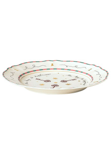 Bitossi Home Passion Fruit Обеденная тарелка с декором Chiavi (ключи), диаметр - 26,5 см