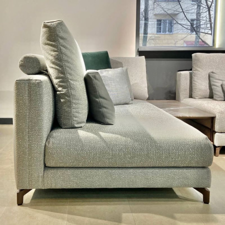 Rolf Benz Nuvola Угловой модульный диван, 393х190х69 см, жемчужно-серый