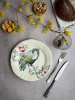 Gien Grands Oiseaux Десертная тарелка с рисунком Cacatoès (Какаду), диаметр - 26,3 см