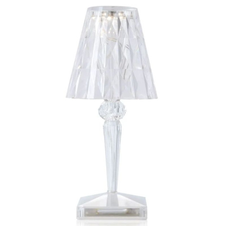 Kartell Battery Настольная лампа, 26 см, прозрачный