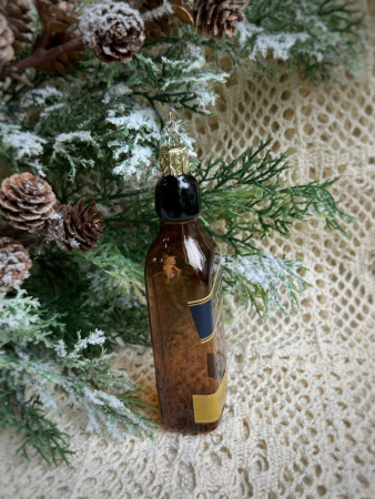 Inge Glas Стеклянная елочная игрушка Коллекционный виски, размер - 13 см