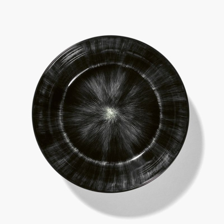 Serax De Набор из 2 фарфоровых мисок, размеры: 18,5х18,5х4,2 см, цвет - черный, белый