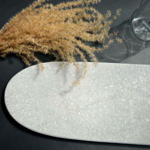 Pomax Marmar Овальная подставка, размеры: 40х15 см, цвет - белый