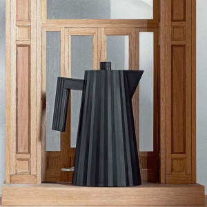 Alessi Plisse Электрический чайник, объем - 1,7 л, цвет - черный матовый