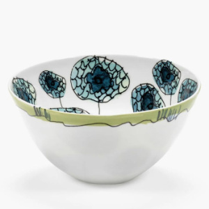Serax Marni Midnight Flowers Салатник с рисунком Anemone Vaniglia, диаметр - 22 см, объем - 2 л