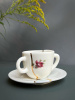 Seletti Kintsugi Фарфоровая кофейная пара для эспрессо, цвет - белый, красный, синий, золотой