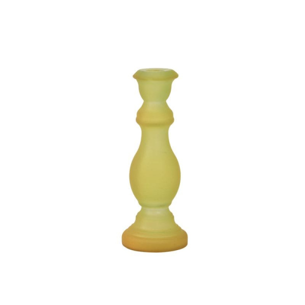 Light&Living Calella Стеклянный подсвечник, 7,5х20 см, охра