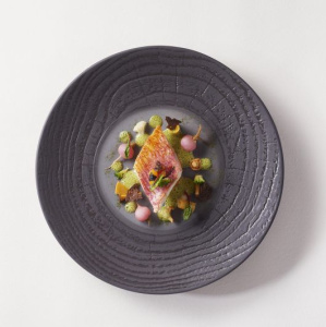 Revol Arborescence Фарфоровая тарелка для основного блюда, 28 см, черный