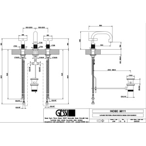 GESSI INCISO Смеситель для раковины, черный