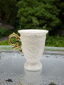 Seletti I-Wares Фарфоровая кружка, размеры: 10х10х11,5h см, цвет - белый, золотой