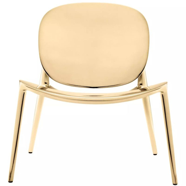 Kartell BE BOP Кресло, 69x62x75 см, золотой блестящий