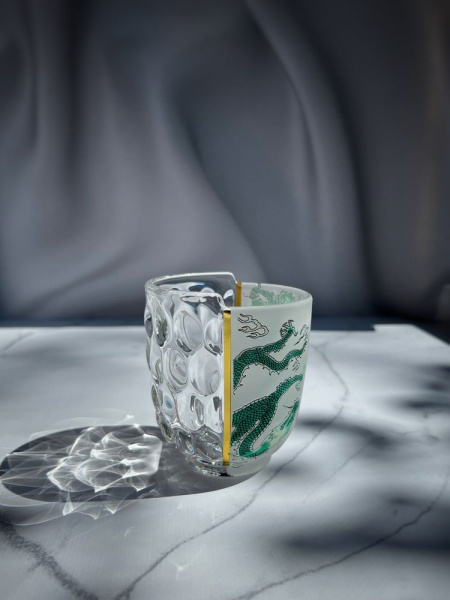 Seletti Hybrid Набор из 3 стеклянных стаканов Aglaura, цвет - прозрачный, разноцветный