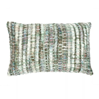 Pomax Savona Декоративная вязаная подушка, 50х30 см, зеленый