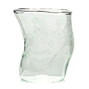 Seletti Classic on Acid Стеклянный стакан Spring, размеры: 7,7х5,9х9,1 см, цвет - прозрачный