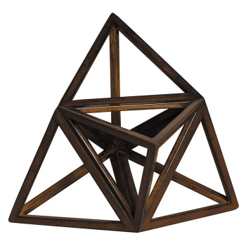 AM Декоративный деревянный многогранник 21,5x21,5 см
