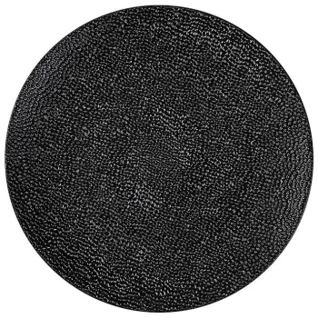 Inge Glas Magic Декоративная черная подстановочная тарелка, диаметр - 33 см, материал - пластик