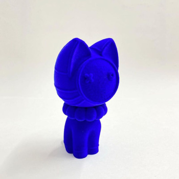Ivanovartist Toy Artistcat Керамическая статуэтка Синий бархатный кот, высота - 20 см