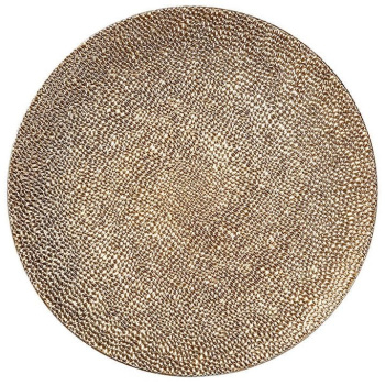 Inge Glas Magic Декоративная золотая подстановочная тарелка, диаметр - 33 см, материал - пластик