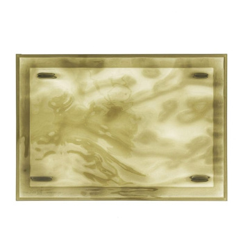 Kartell Dune Поднос, 46х32х2,5 см, цвет - горчичный прозрачный