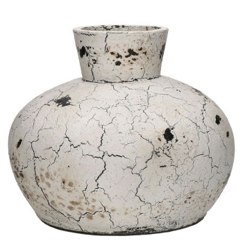 Pomax Clement Глиняная ваза, 28х24,5 см, белый