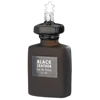 Inge Glas Стеклянная елочная игрушка Мужской парфюм, высота - 10,5 см, цвет - черный