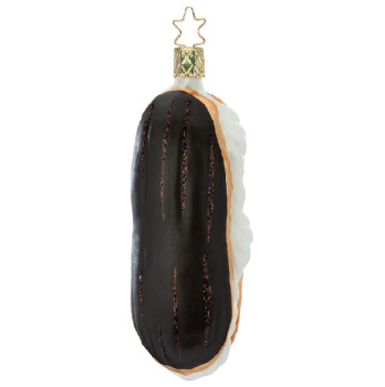 Inge Glas Стеклянная елочная игрушка Шоколадный эклер, высота - 11 см