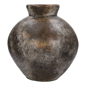 Pomax Yarim  Глиняная ваза, 31х32 см, серый