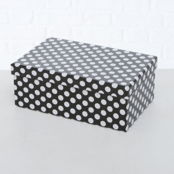 Boltze Dottia Подарочная коробка, 8,5 см, черный/белый