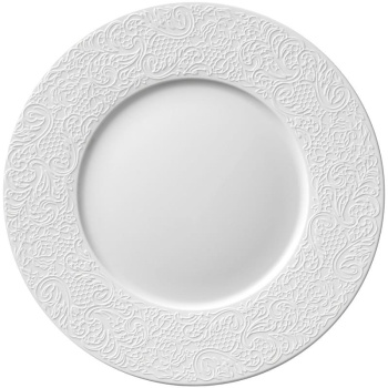 Degrenne L Couture Фарфоровая тарелка для сервировки, 32 см, белый