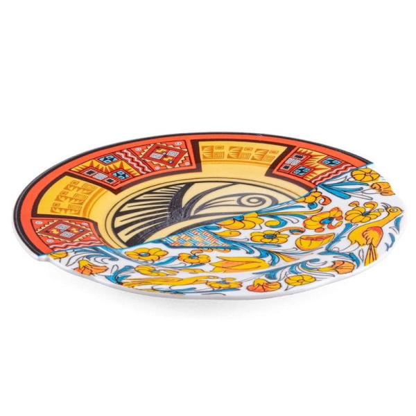 Seletti Hybrid Десертная тарелка Huaricanga, диаметр - 20 см, цвет - желтый, красный, синий