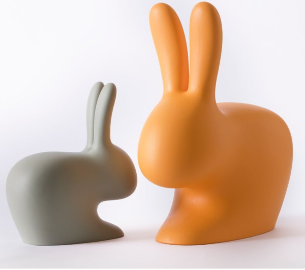 Qeeboo Rabbit Декоративный заяц - стул, размеры: 68,8 x 39,5 x h 80 cm, фисташковый матовый