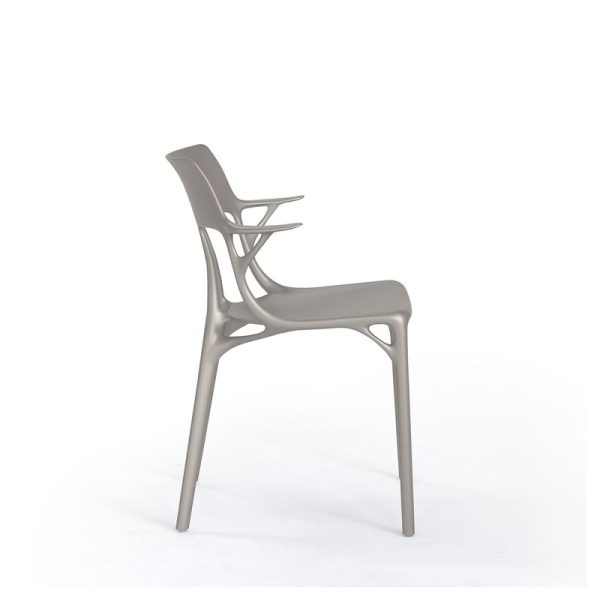 Kartell A.I. Chair Стул, размеры: 54х53х81 см, цвет - серо-бежевый