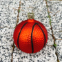 Inge Glas Стеклянная елочная игрушка Баскетбольный мяч, размер - 7,5 см