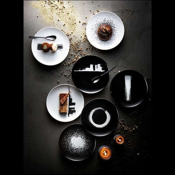 Degrenne Arty Creation Black Фарфоровая тарелка для основного блюда 